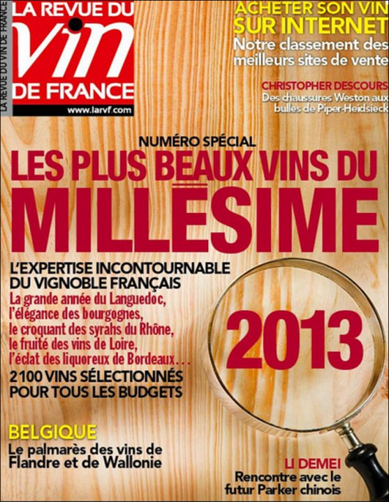 Revue des Vins de France Les plux beaux vins Millsime 2013